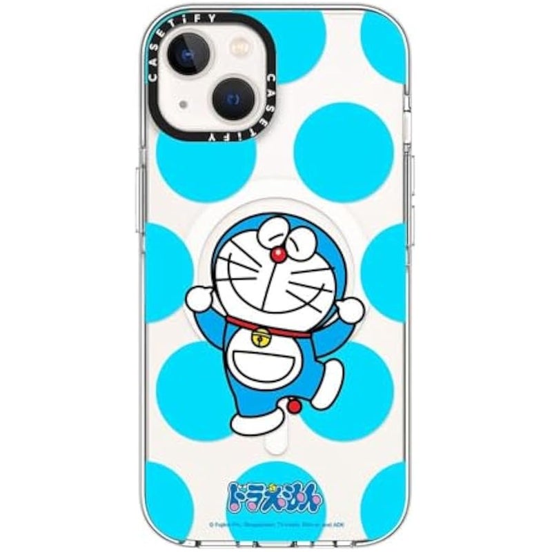 Casetify Clear iPhone 13 Case 【Doraemon Co-Lab/Not Yellowing / 6.6ft Drop Protection/Compatible with Magsafe】 - Dancing Doraemon - Clear - Image 2