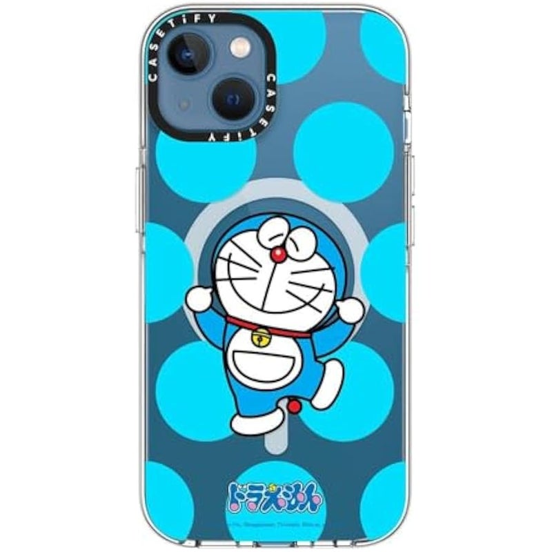 Casetify Clear iPhone 13 Case 【Doraemon Co-Lab/Not Yellowing / 6.6ft Drop Protection/Compatible with Magsafe】 - Dancing Doraemon - Clear - Image 5