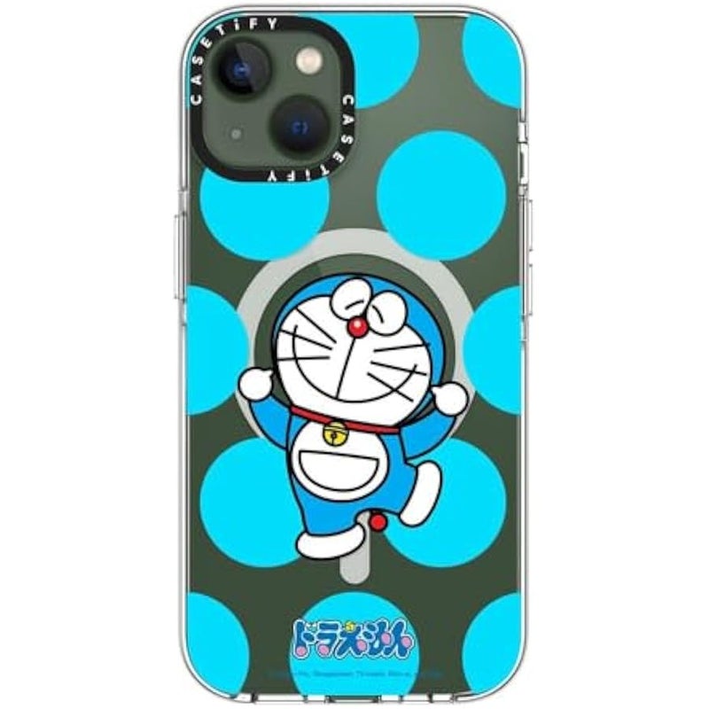 Casetify Clear iPhone 13 Case 【Doraemon Co-Lab/Not Yellowing / 6.6ft Drop Protection/Compatible with Magsafe】 - Dancing Doraemon - Clear - Image 3