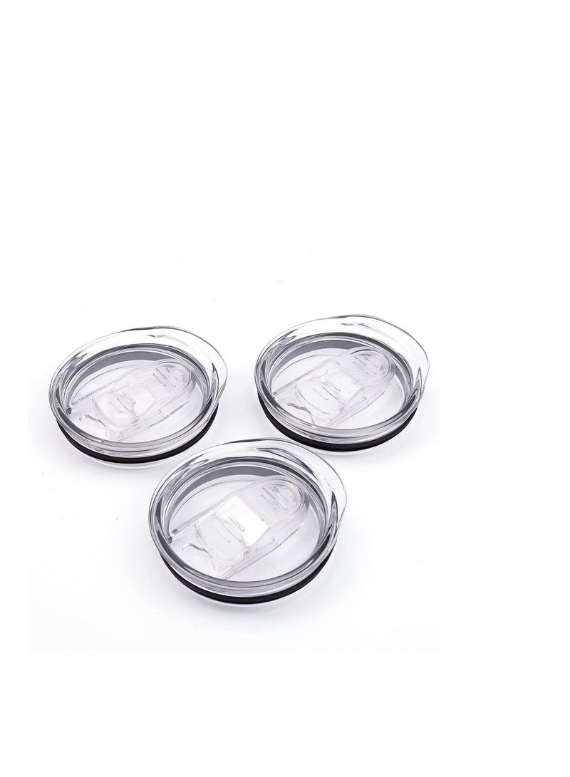 Barakah 20oz Skinny Tumbler Replacement Lids 3 Pack 2 75in Cup Mouth Compatible with and More Tumbler Cups Spill Proof Splash Resistant Silicone Sliding Covers - Image 1