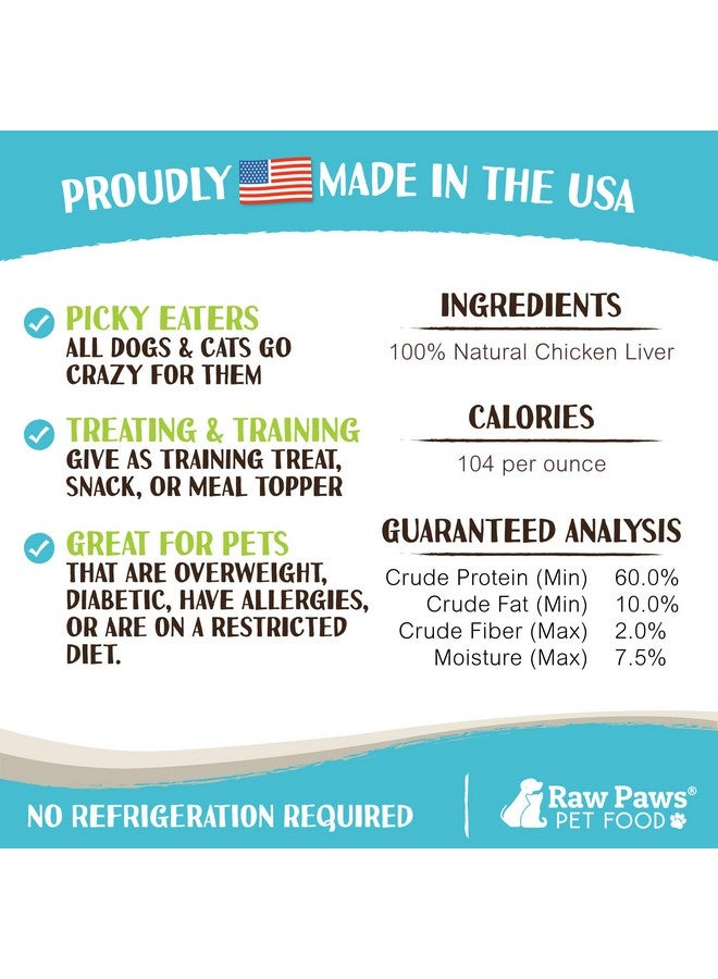 Raw Paws Freeze Dried Chicken Liver Dog Treats & Cats Treats, 4Oz  Made In Usa  Freeze Dried Liver Treats For Dogs  Dog Liver Treats  Freeze Dried Liver For Dogs  Dried Liver Dog Treats - Image 4