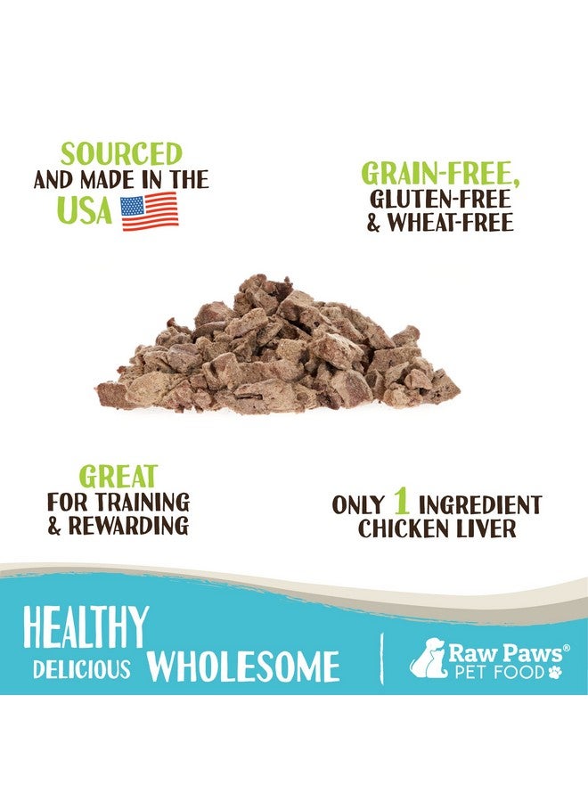 Raw Paws Freeze Dried Chicken Liver Dog Treats & Cats Treats, 4Oz  Made In Usa  Freeze Dried Liver Treats For Dogs  Dog Liver Treats  Freeze Dried Liver For Dogs  Dried Liver Dog Treats - Image 2