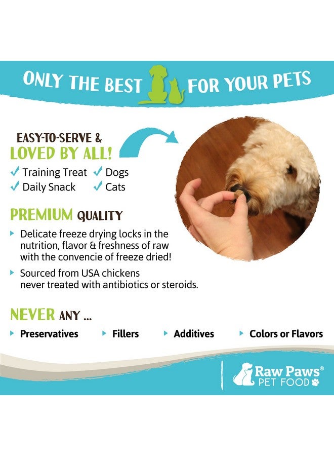 Raw Paws Freeze Dried Chicken Liver Dog Treats & Cats Treats, 4Oz  Made In Usa  Freeze Dried Liver Treats For Dogs  Dog Liver Treats  Freeze Dried Liver For Dogs  Dried Liver Dog Treats - Image 5