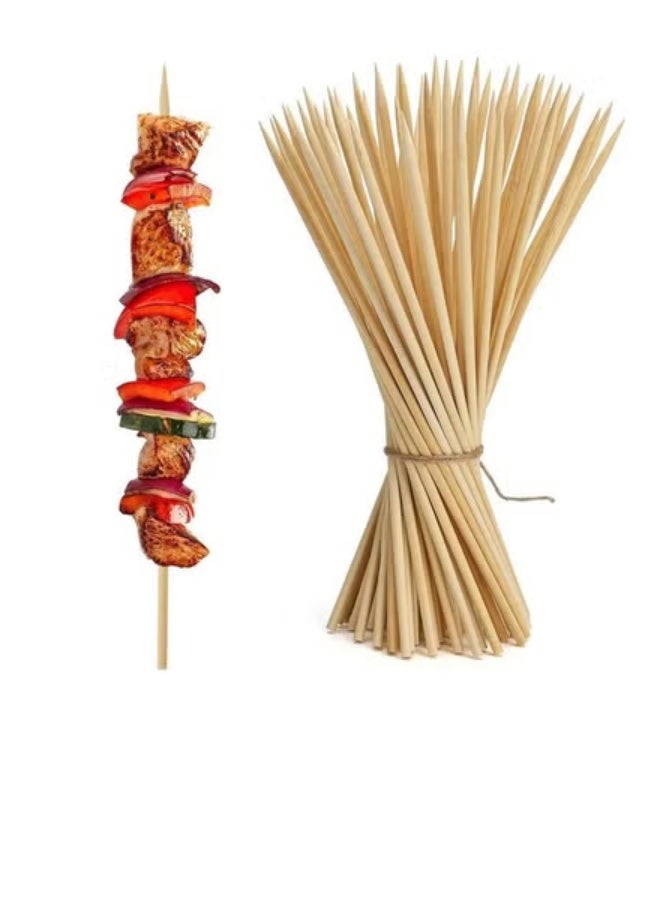 زوبا عيدان شيش طاووق من الخيزران الطبيعي – قوية وآمنة للطعام، مثالية للشوي، الكباب، والمشويات في الحفلات والمطابخ - Image 1