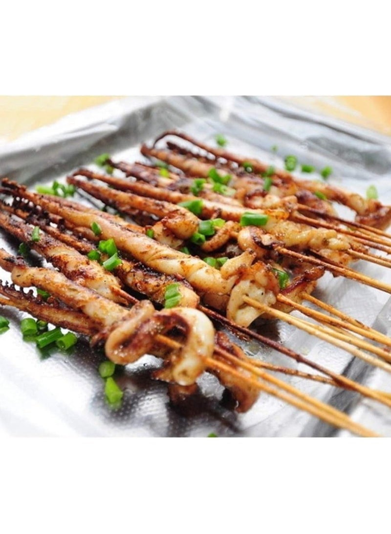 زوبا عيدان شيش طاووق من الخيزران الطبيعي – قوية وآمنة للطعام، مثالية للشوي، الكباب، والمشويات في الحفلات والمطابخ - Image 2