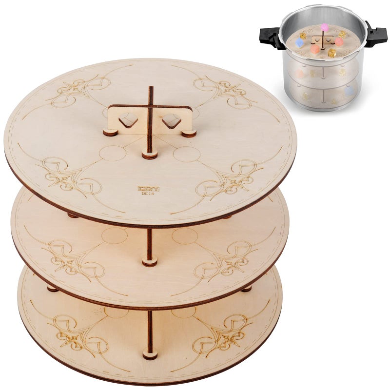CZYY Pressure Pot Dice Rack Wooden EasyAssemble Shelves Pressure Pot Stand Perfect for Dice Making