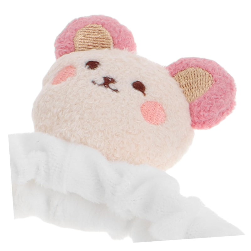 Furry Rabbit Rearview Mirror Cover Plush Protector Cute Panda Design Easy Install - Image 4