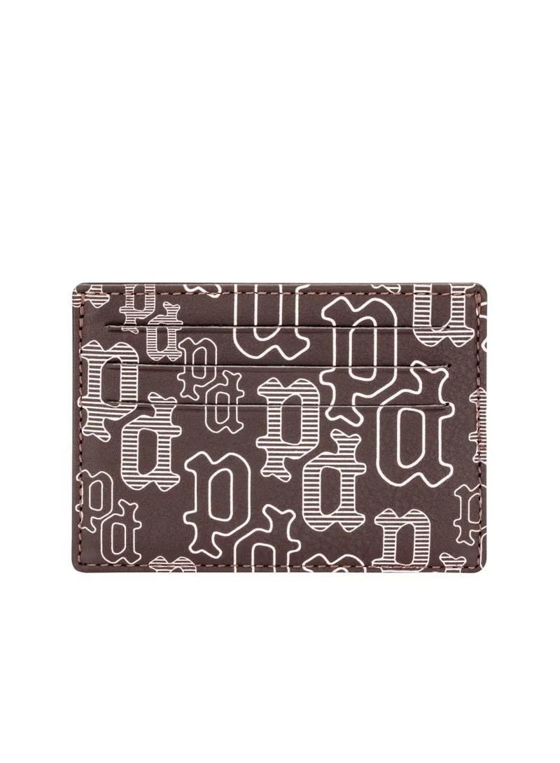 بوليس Genuine Leather Card Holder Brown/White