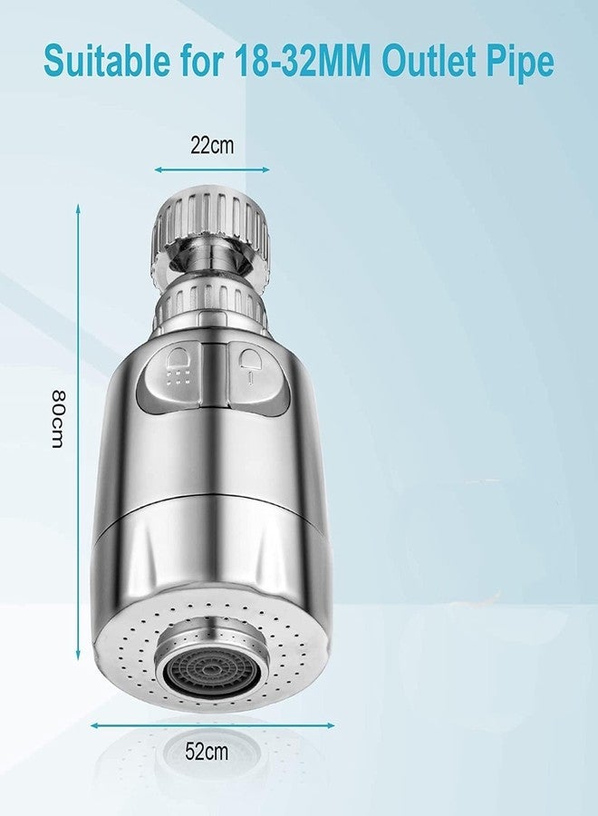 THEA Faucet Tap Head 180 Degree Swivel Sprayer Water Saving for Kitchen Aerator Fit on 18mm - 22mm (FAUCET-HEAD-A) - Image 3