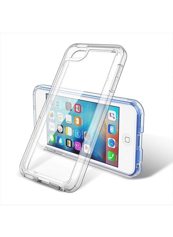 ULAK - Compatible with iPod Touch 7 Case Clear, iPod Touch 6 Touch 5 Case with 2 Screen Protectors, [Anti-Yellowing] Slim Soft TPU Bumper Hard Cover for iPod Touch 5th /6th /7th Generation, Clear - Image 1