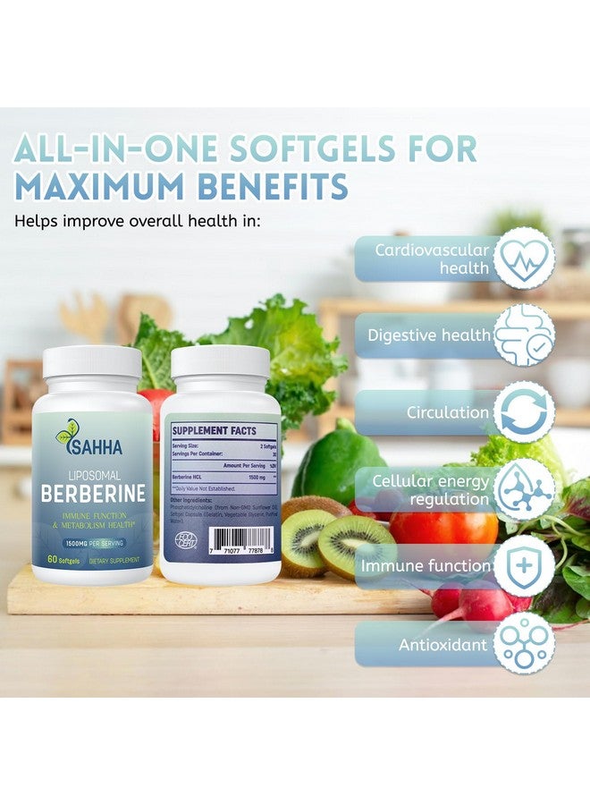 Sahha Liposomal Berberine HCL 1500mg - Supports AMPK & GLP-1 Activation, High Bioavailability for Men & Women Overall Health Supplement - Image 5