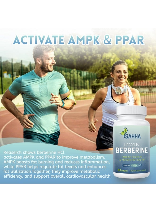 Sahha Liposomal Berberine HCL 1500mg - Supports AMPK & GLP-1 Activation, High Bioavailability for Men & Women Overall Health Supplement - Image 2