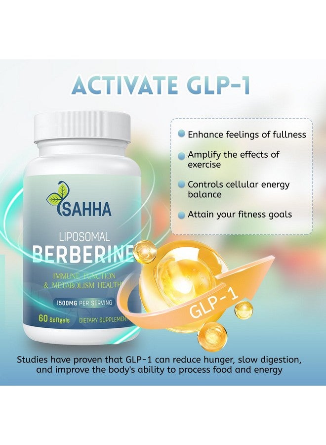 Sahha Liposomal Berberine HCL 1500mg - Supports AMPK & GLP-1 Activation, High Bioavailability for Men & Women Overall Health Supplement - Image 3