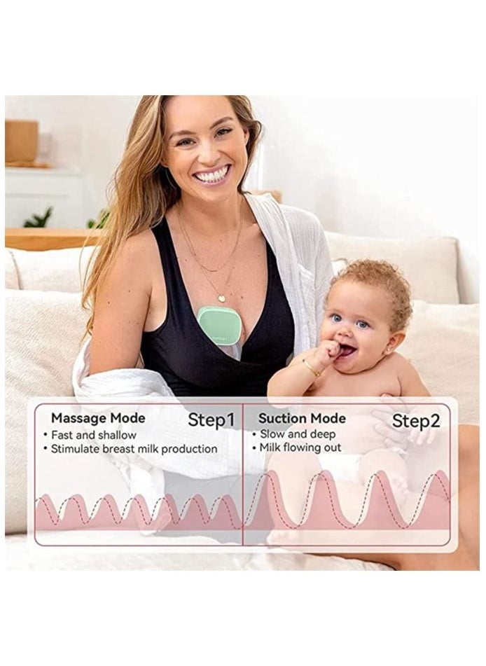 Gonice Gonice Wearable Electric Breast Pump Silent Invisible Hands Free Breast Pump 2 Modes 5 Levels Adjustable for Home Travel  - Image 2