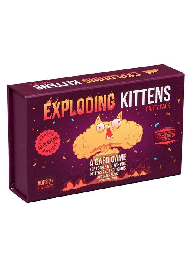 Bluejw Exploding Kittens Party Pack 2-10 Players Ages 7+ UP 15 Minutes To Play Party Sized High Stakes Card Game Party Game Family Game Night Kid And Adult Card Game - Image 1