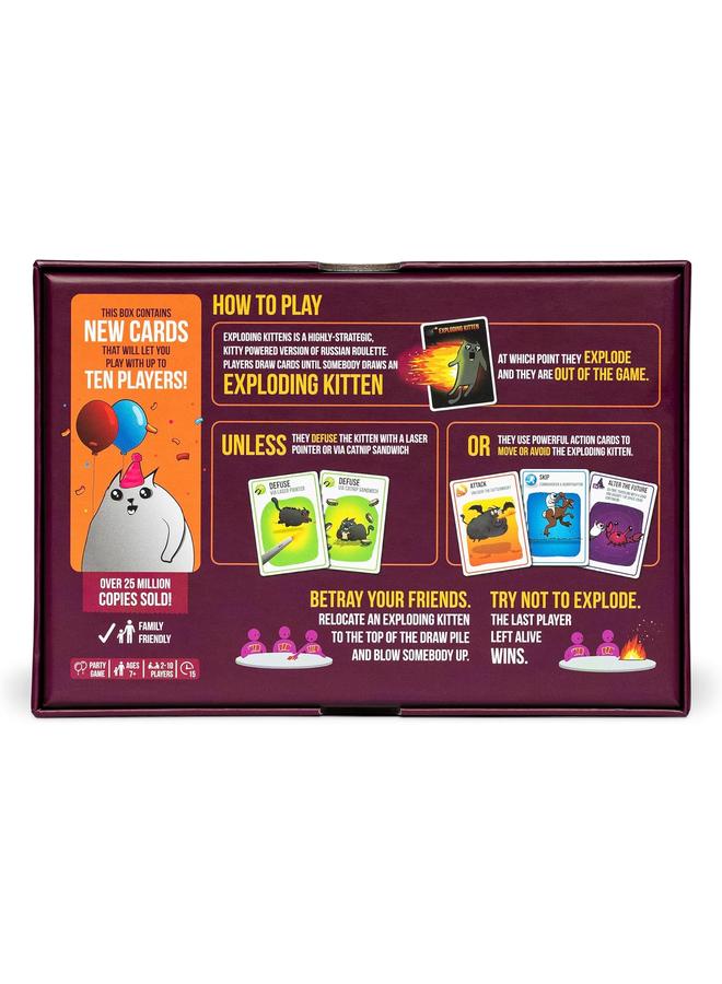 Bluejw Exploding Kittens Party Pack 2-10 Players Ages 7+ UP 15 Minutes To Play Party Sized High Stakes Card Game Party Game Family Game Night Kid And Adult Card Game - Image 4