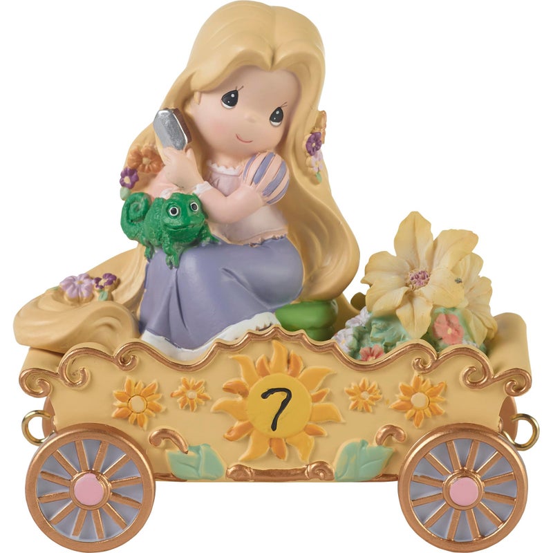 Precious Moments Precious Moments Disney Showcase Collection Resin Figurine Age 7 Birthday Gift Disney Birthday Parade Rapunzel Figurine 114424