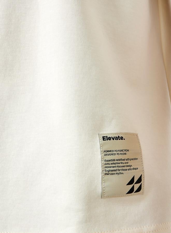 Styli Men Oversized Compact Stretch Heavy Jersey T-Shirt with Badge - Image 4