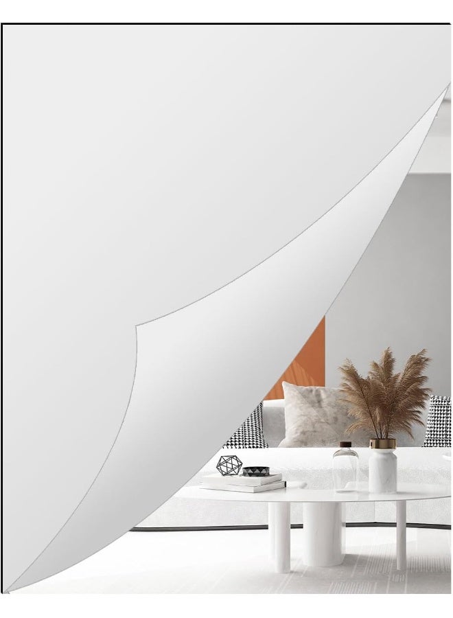 TPGP بلاط مرآة ذاتي اللصق كبير ورقة مرآة أكريليك سميكة بلاط مرآة حائط غير زجاجي مرآة لاصقة للجسم مرآة حائط بطول كامل للحمام، غرفة النوم، الباب - Image 1