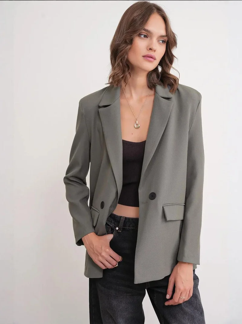MixRay Mixray Long Sleeve Buttoned Blazer