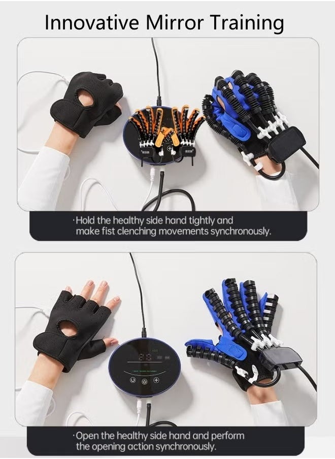 Generic Rehability Robot Gloves Hand Stroke Recovery Equipment Hand Dysfunction Patient Training Device Stroke Hemiplegia Finger Orthosis for Long Term Relief Finger Cramps  - Image 4