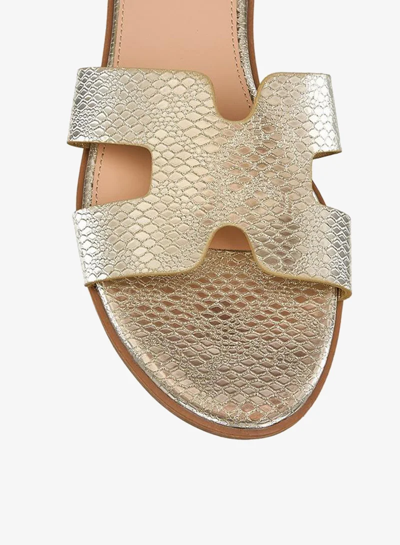 Paprika GOLD Women Textured Slip-On Sandals Ramadan Collection for Women | Best Price UAE