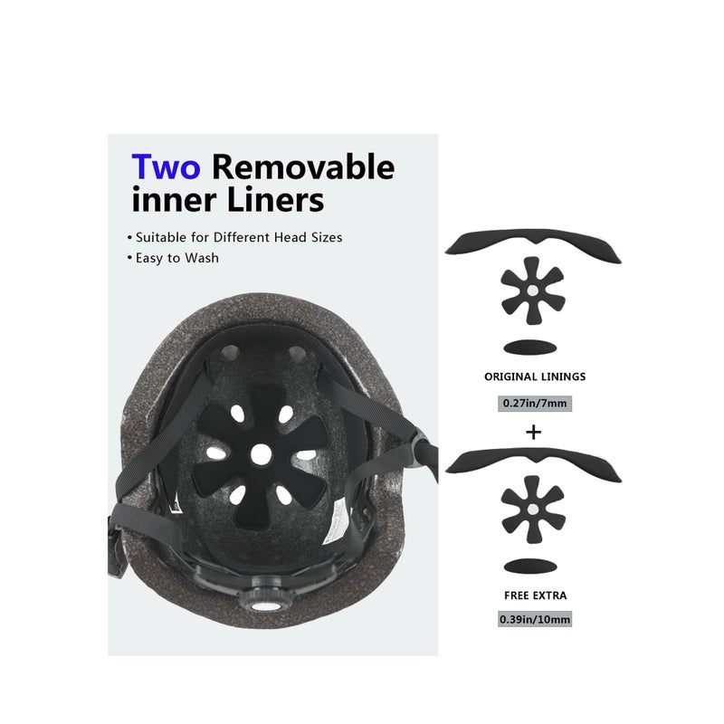 SOLARAE Toddler Kids Bike Helmet Multi-Sport Helmet for Cycling Skateboard Scooter Skating 54-58 cm from Toddler to Youth - Image 5