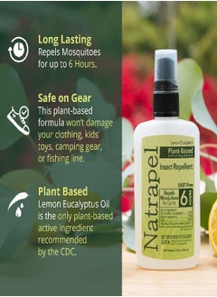 Natrapel Natrapel Lemon Eucalyptus Pump 3.4 Fl Oz (Pack of 3)  - Image 3