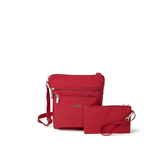 Baggallini womens Pocket With Rfid Crossbody Bags, Apple, One Size US - Image 1
