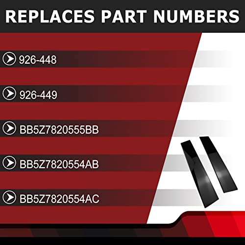 FEXON Front Driver & Passenger Side Door Outer B Pillar Trim Molding kit Fit for Ford Explorer Base Limited XLT Platinum Sport 2011 2012 2013 2014 2015 2016 Replaces 926-448 926-449 (Left & Right 2pc) - Image 4