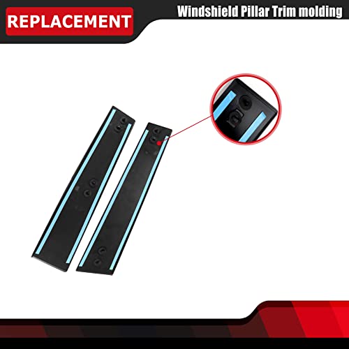 FEXON Front Driver & Passenger Side Door Outer B Pillar Trim Molding kit Fit for Ford Explorer Base Limited XLT Platinum Sport 2011 2012 2013 2014 2015 2016 Replaces 926-448 926-449 (Left & Right 2pc) - Image 5