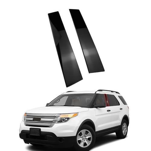 FEXON Front Driver & Passenger Side Door Outer B Pillar Trim Molding kit Fit for Ford Explorer Base Limited XLT Platinum Sport 2011 2012 2013 2014 2015 2016 Replaces 926-448 926-449 (Left & Right 2pc) - Image 1