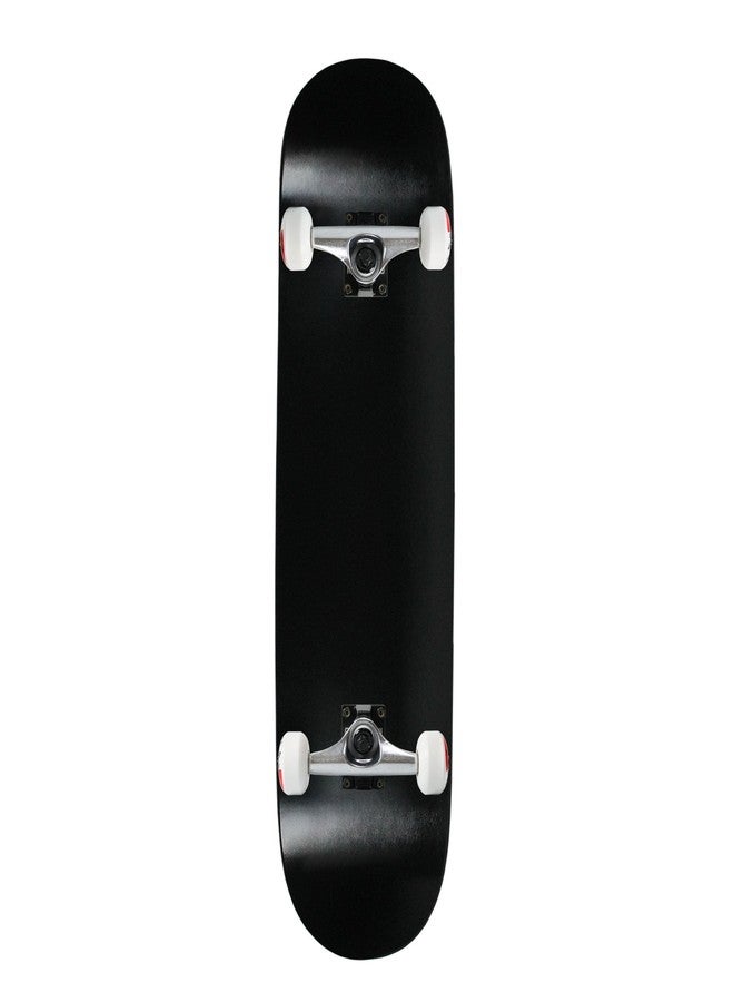 Moose Complete Skateboard Dipped Black 8.5" Silver/White Assembled