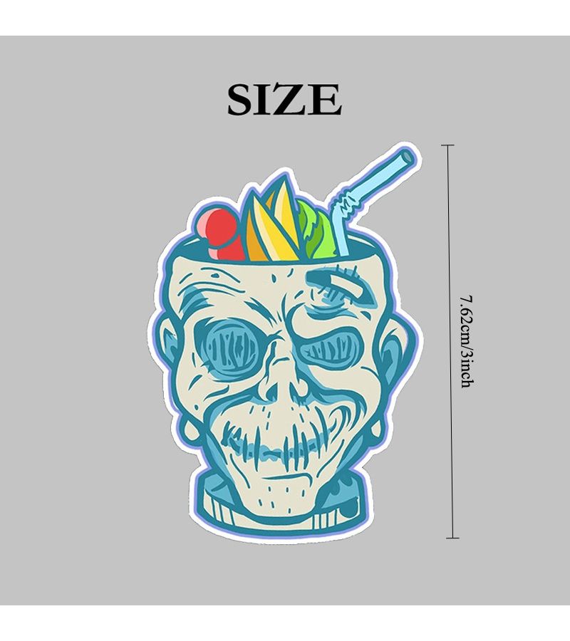 Retro Hawaiian Sticker 1pc Weather Resistant For Laptop Mug Suitcase - Image 2