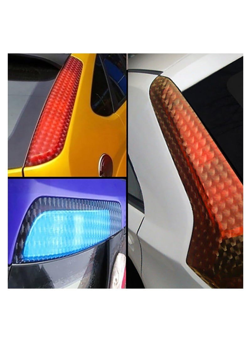 MUNTAQI 2 Rolls Car Light Film Self Adhesive Cat Eye Car Light Tint Vinyl Film Auto Headlight Taillight Foglight Decorative Sticker Wrap Lamp Tint Film 30*150cm - Image 4