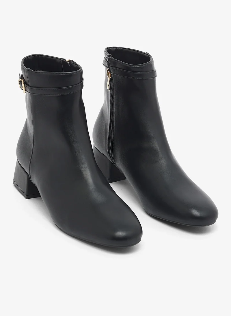 ريد جزمات كاحل بكعب كاجوال