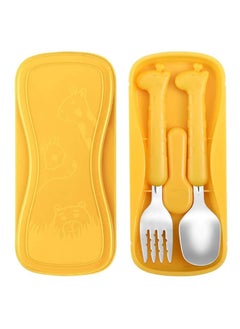 Toddler Fork and Spoon Set Baby Silverware Stainless Steel Kid Utensils Child Flatware for Self Feeding Age 3+
