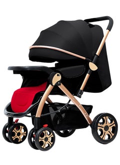 ULHYC Portable Foldable Luxury Multi-Function Baby Stroller Reversible Handle Anti-Shock Springs  - Image 1