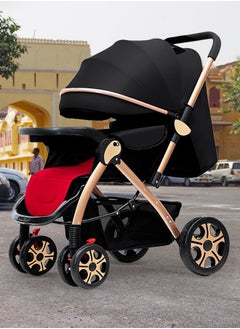 ULHYC Portable Foldable Luxury Multi-Function Baby Stroller Reversible Handle Anti-Shock Springs  - Image 2