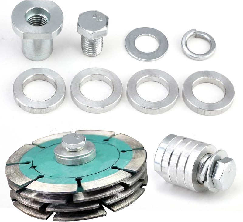 Angle Grinder Adapter: M14 Silver High-Strength Alloy Steel - Rapid Tool Swapping Grinder Conversion Kit for Workshop Metalworking, DIY Fabrication Projects - Image 1