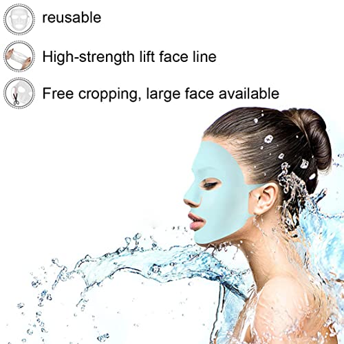 GEOOT 2 Pack Reusable Silicone Face Mask Holder, Silicon Mask Cover for Sheet Prevent Evaporation(White + Pink) - Image 2