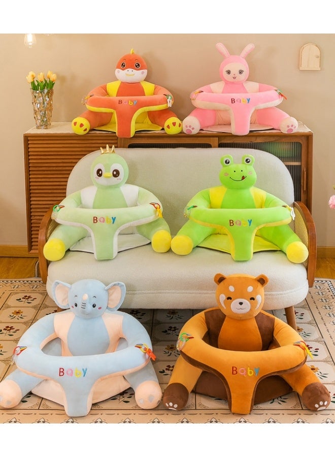 Baby Sitting Support Seat Sofa,Cartoon Cute Baby Seat,Baby Support Sofa Chair,Infant Learning Seat,Baby Sit Up Chair Sofa,Portable Baby Comfortable Floor Seat,Perfect Toddler Gift To Learn To Sit,Baby Gifts(Elephant)