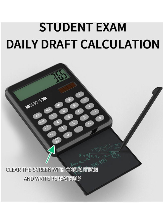 NIBEMINENT Desktop Calculator With LCD Writing Tablet Grey  - Image 2