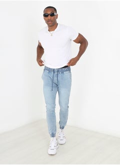 BRAVE SOUL Skinny Fit Cuffed Elasticated Waist Jeans  - Image 3