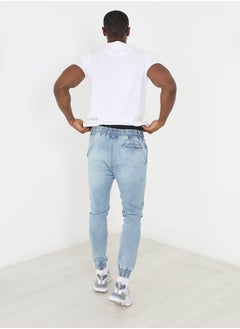 BRAVE SOUL Skinny Fit Cuffed Elasticated Waist Jeans  - Image 2
