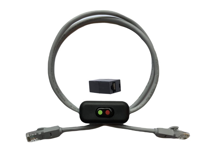 Vegamax Power Button Kill Switch Shut Off for Ethernet Internet Network Cable Cord - Image 5