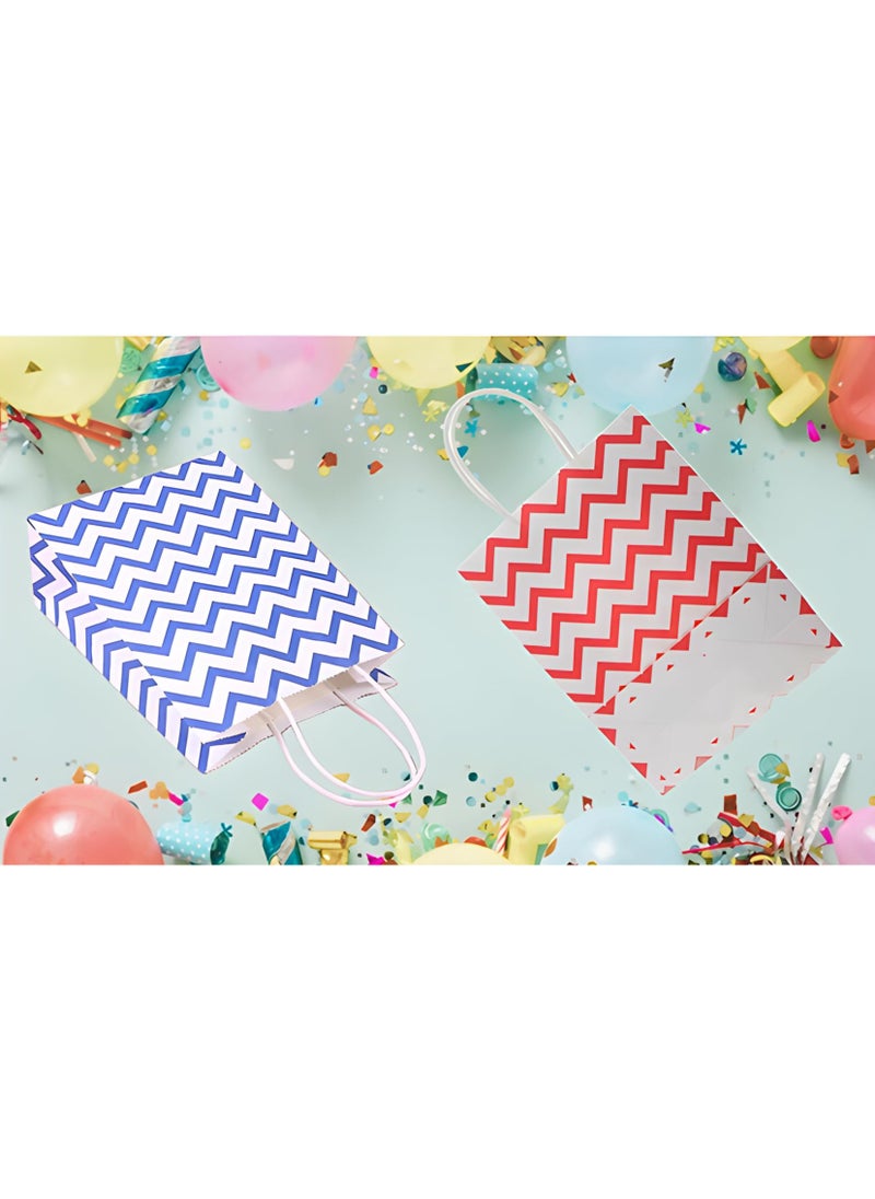 HM2A Gift Bags, Small Paper Bags 24-piece Set Size 15x21x8 Cm Gift Bag, Small Bag Set, Kraft Paper Bags For Gifts  - Image 5