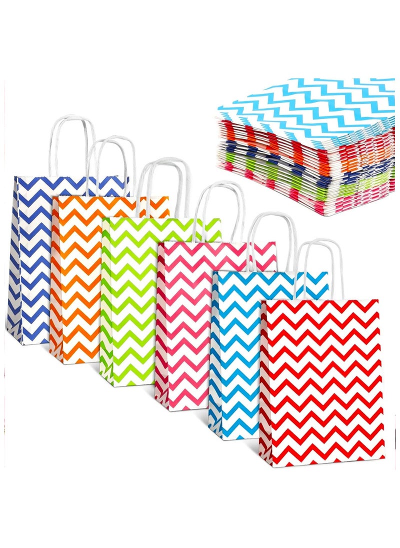 HM2A Gift Bags, Small Paper Bags 24-piece Set Size 15x21x8 Cm Gift Bag, Small Bag Set, Kraft Paper Bags For Gifts  - Image 1