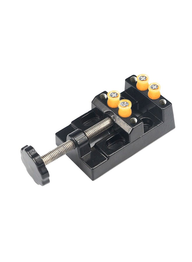 ملزمة طاولة صغيرة بمشبك تناسب جميع الأسطح لأعمال النجارة أسود