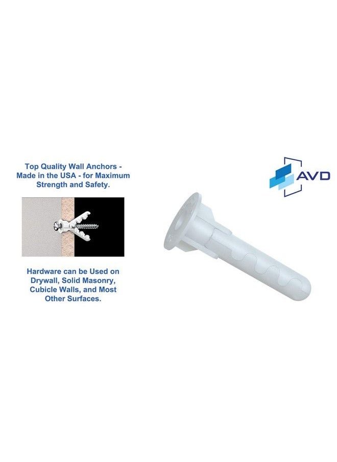 Audio-Visual Direct - Frosted Glass Dryerase Board Set 2' X 1.5' Includes Hardware & Marker Tray (Nonmagnetic) - Image 1